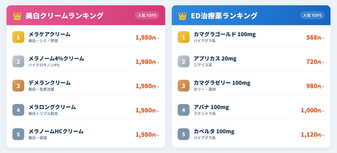 人気ランキング